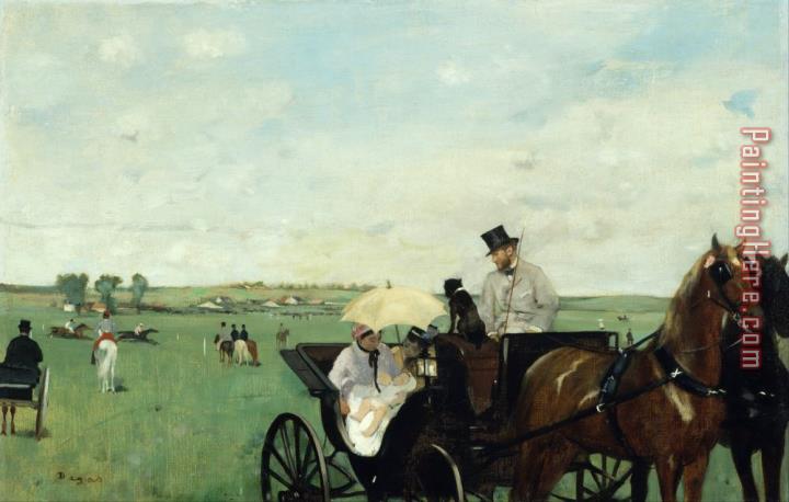 Edgar Degas At The Races in The Countryside